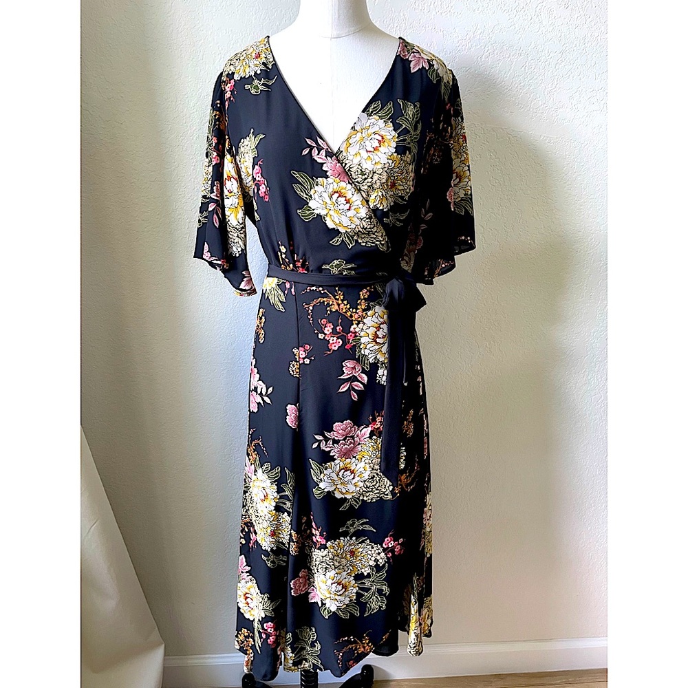 Beautiful Boho Floral Wrap Dress